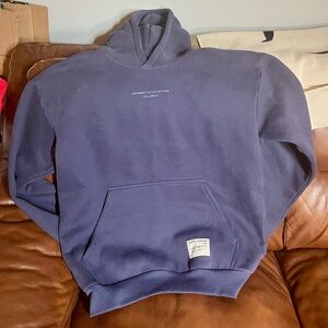 Comfrt blue affirmation Hoodie Sweatshirt NWOT